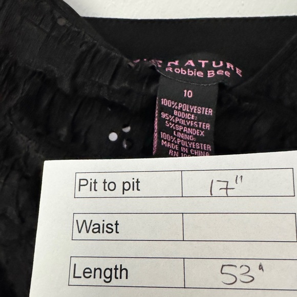 Signature by Robbie Bee Sleeveless Night Dress Black - Picture 8 of 8